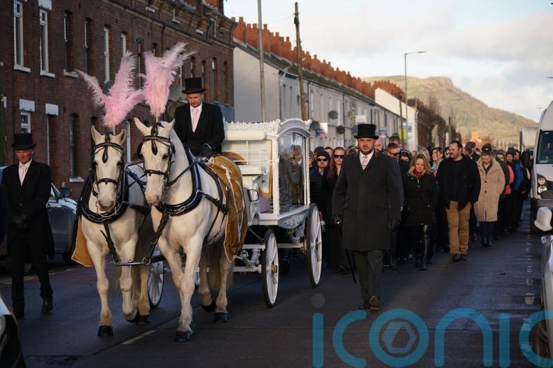 Balloons released at funeral of Northern Irish child who died after contracting Strep A