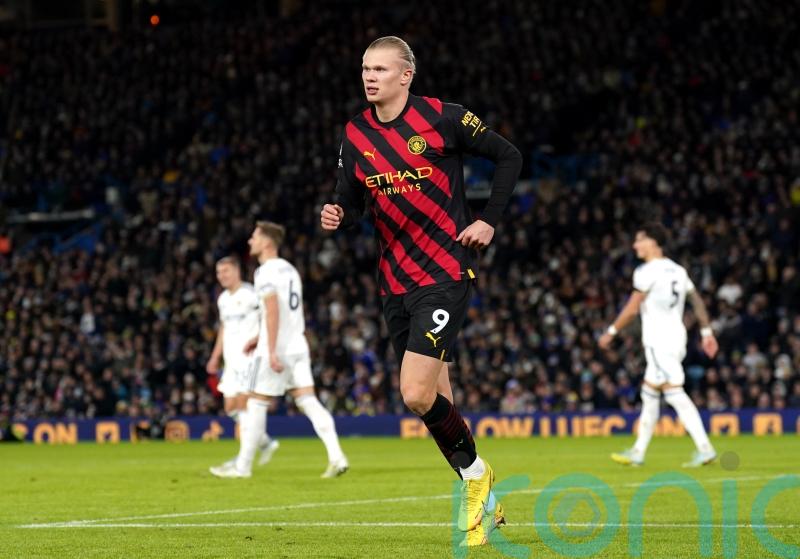 Pep Guardiola believes Erling Haaland is not at his best despite two goals