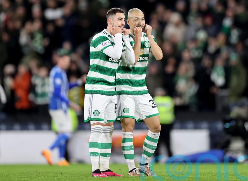 Daizen Maeda and Giorgos Giakoumakis on target as Celtic reach Viaplay Cup final