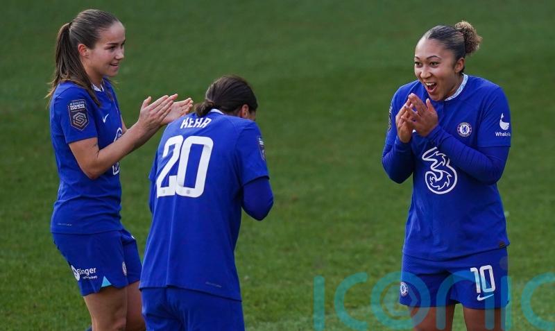Lauren James on target as Chelsea go top in WSL with victory at Tottenham