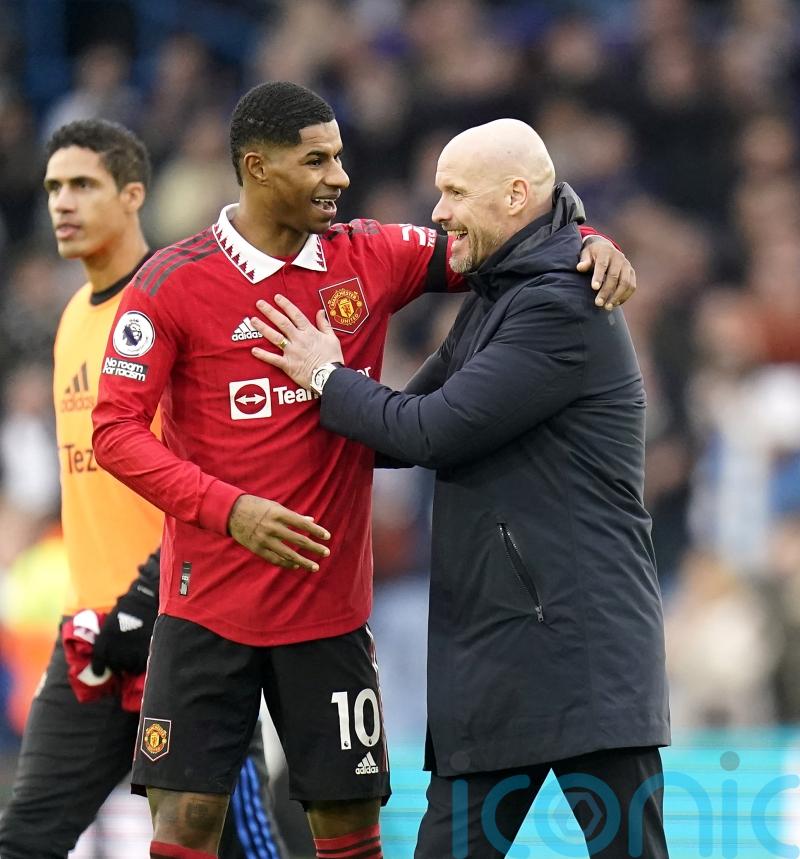 Erik ten Hag hails Marcus Rashford as one of the best forwards in Europe