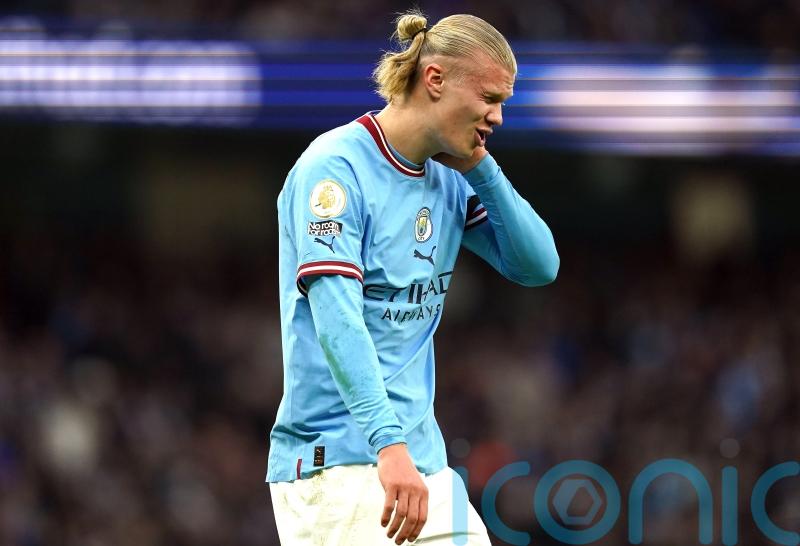 Erling Haaland faces fitness test before Man City&rsquo;s crucial clash with Arsenal