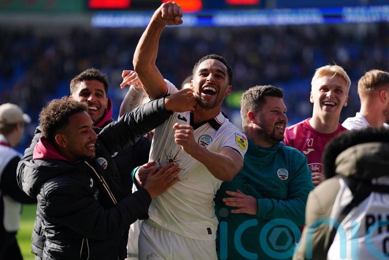 Ben Cabango scores deep into added time to earn Swansea derby success at Cardiff