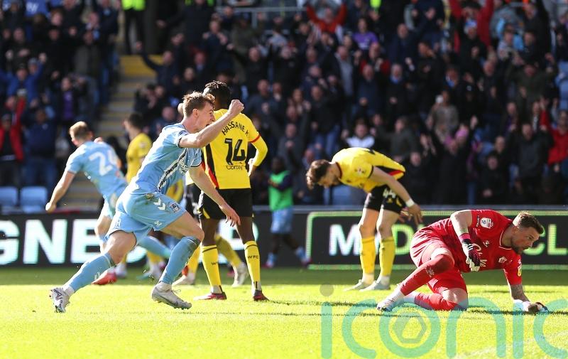 Coventry fight back to draw against fellow play-off hopefuls Watford