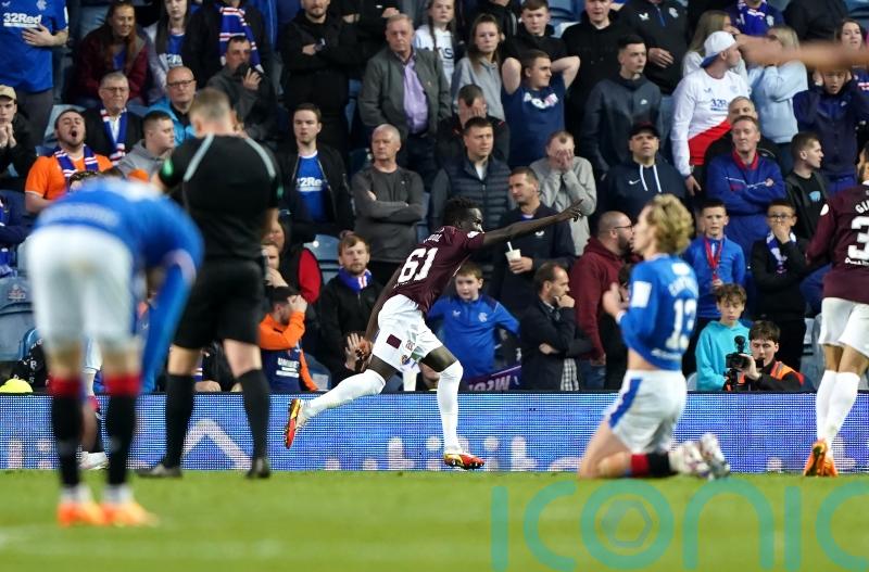 Garang Kuol rescues point for Hearts late on against Rangers