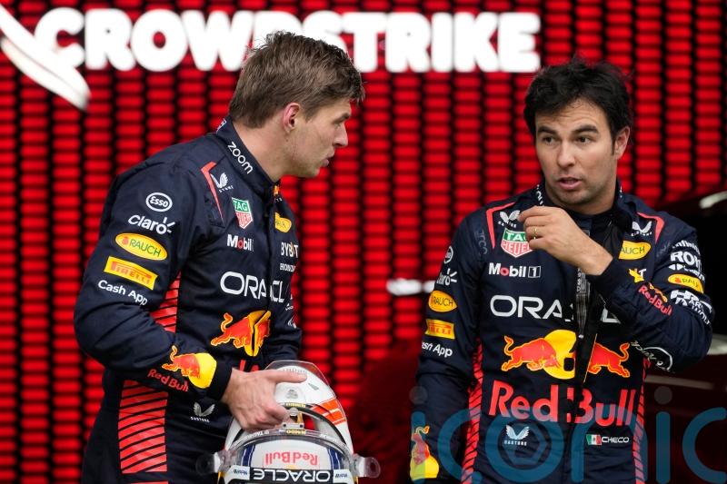 Sprint winner Max Verstappen claims team-mate Sergio Perez pushed him off track