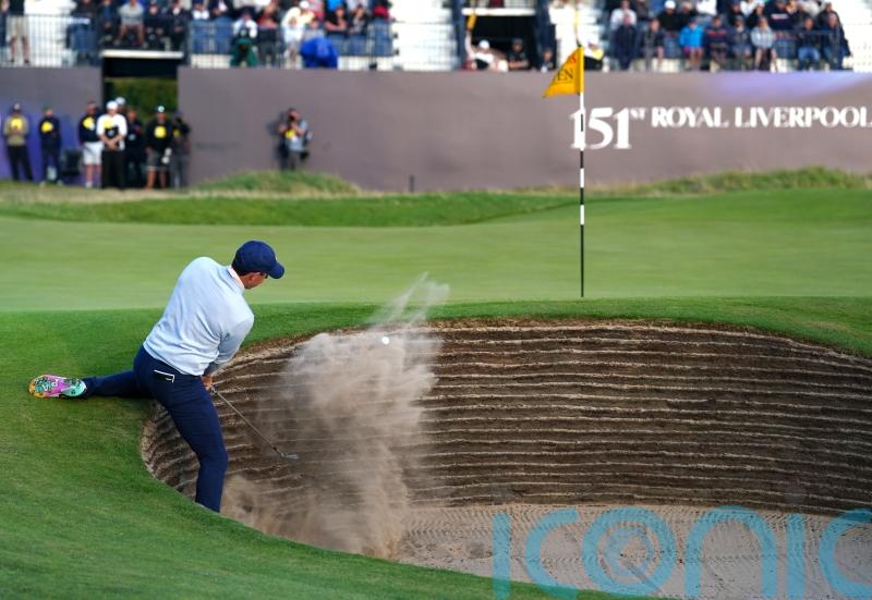 Rory McIlroy has a spring in his step after fighting finish to first round