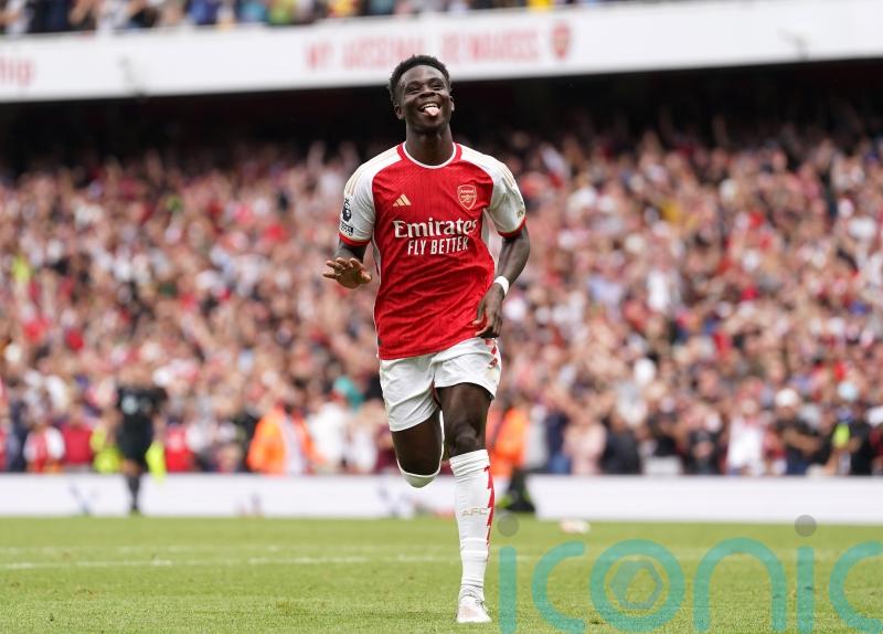 Bukayo Saka nets stunner before Arsenal forced to cling on to beat Forest