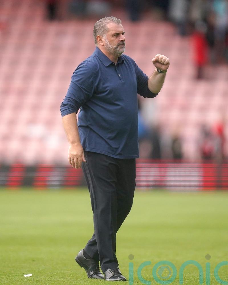 Tottenham boss Ange Postecoglou toasts an early birthday present