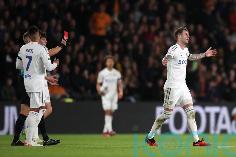 Joe Rodon sent off as Leeds hang on for draw at Hull