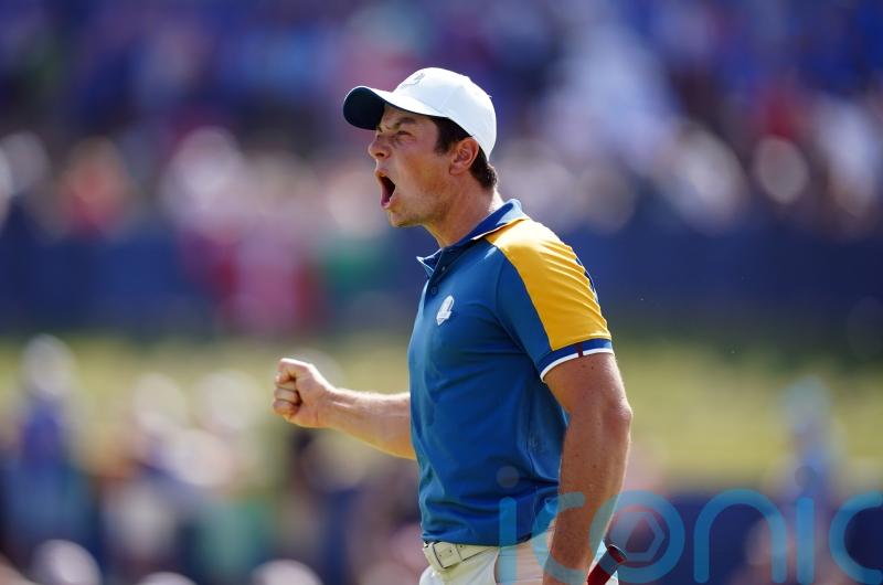 Viktor Hovland fires up Europe as Ryder Cup finishing line comes into view