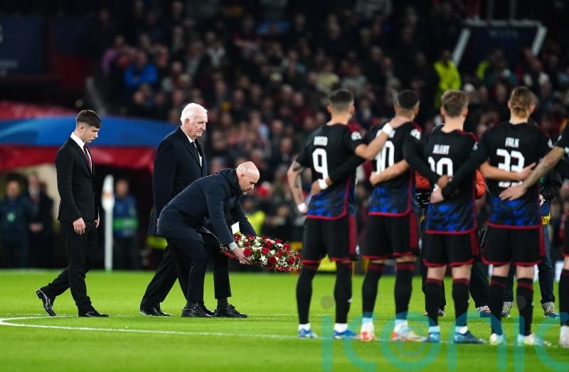 Manchester United remember Sir Bobby Charlton ahead of Champions League clash