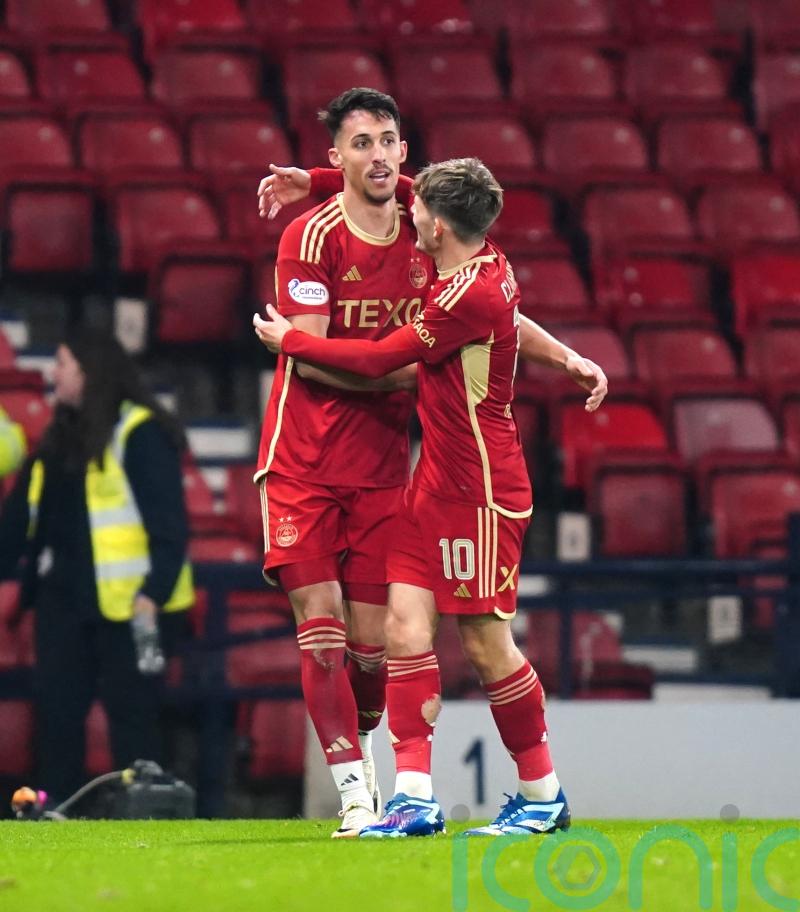 Bojan Miovski goal earns Aberdeen Viaplay Cup semi-final victory over Hibernian