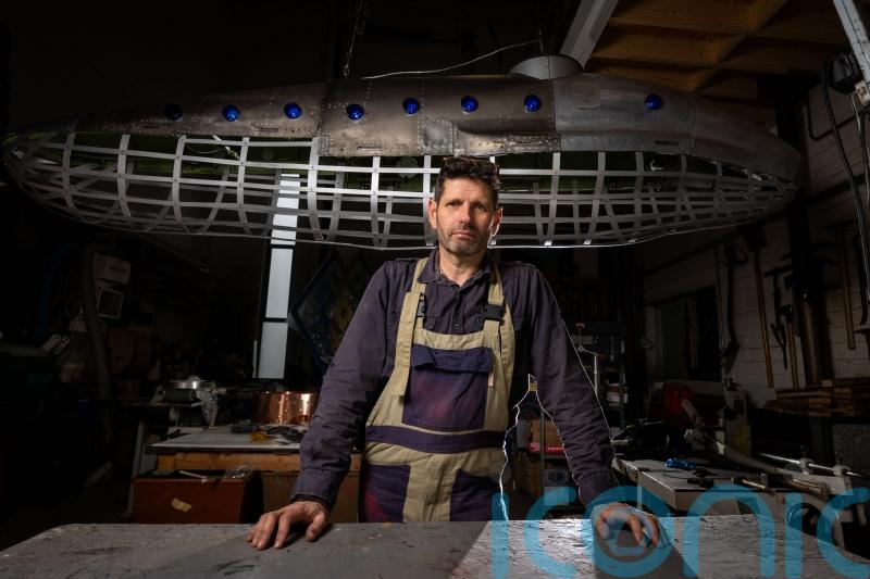 Irish submarine inventor honoured with sculpture made from recycled plane parts