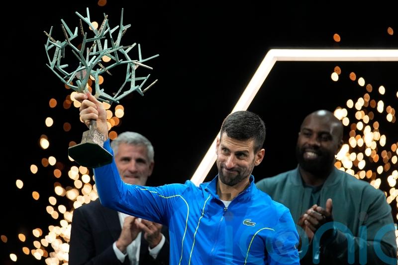 Novak Djokovic beats Grigor Dimitrov to claim record seventh Paris Masters title