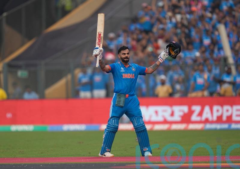 Virat Kohli hits record ton as India beat New Zealand to reach World Cup final