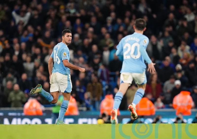 Rodri rescues a point for Manchester City against Chelsea