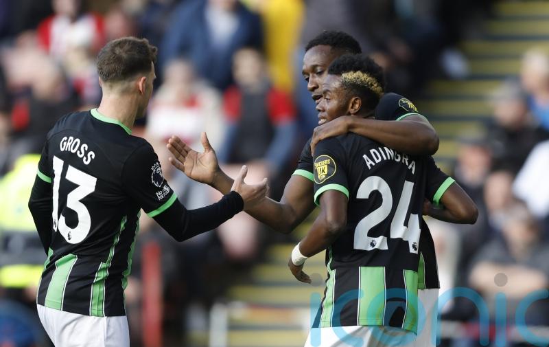 Brighton hit Sheff Utd for five after Mason Holgate sees red for horror tackle