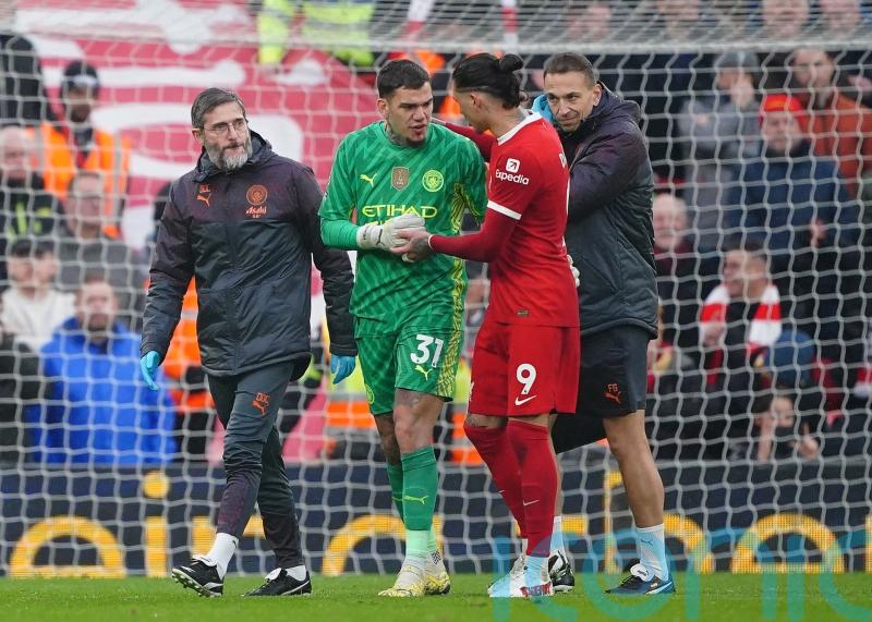 Manchester City goalkeeper Ederson to miss up to a month with thigh injury