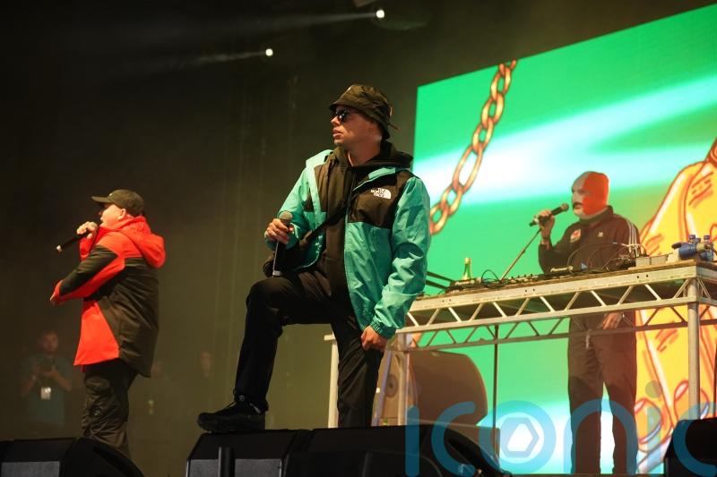 Boycott of US festival over Gaza a &lsquo;no brainer&rsquo; for hip hop band Kneecap