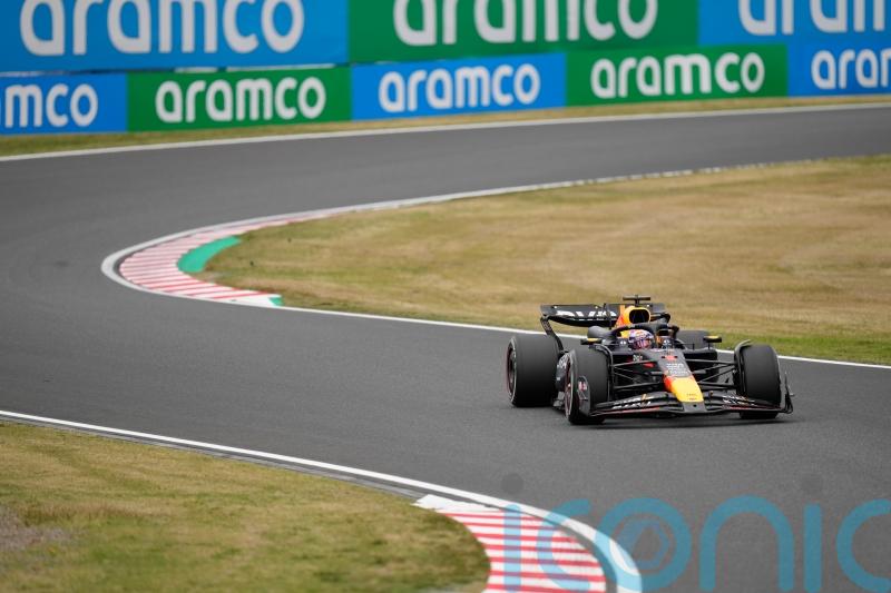 Max Verstappen sets the pace in Japan as Logan Sargeant crashes out