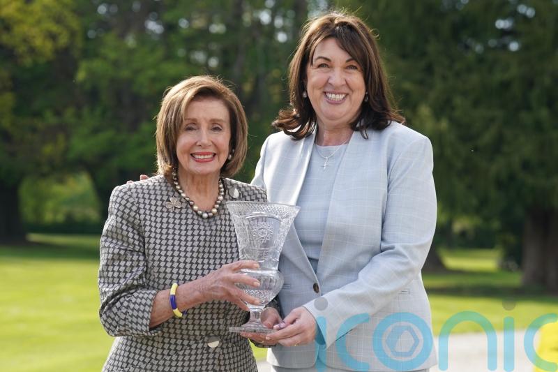 Pelosi warns &lsquo;democracy at stake&rsquo; during visit to Ireland