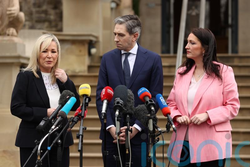 Harris hails impact of Stormont return on first official visit to Northern Ireland