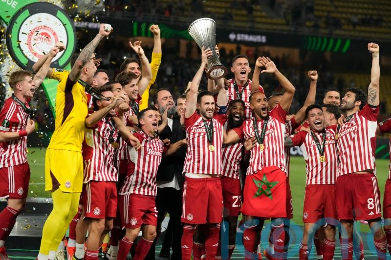 Olympiacos beat Fiorentina after extra time to win Europa Conference League