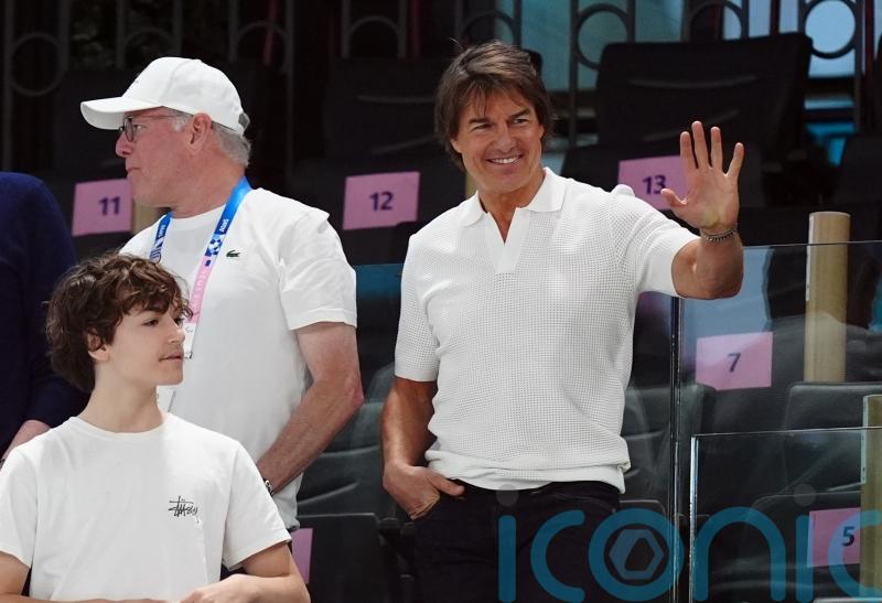 Tom Cruise, Ariana Grande and Jessica Chastain watch Paris Olympics gymnastics
