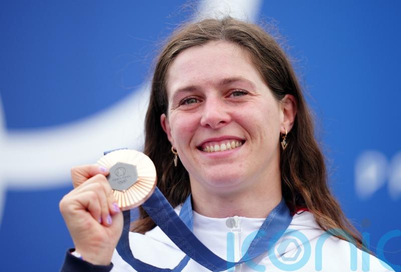 Kimberley Woods &lsquo;buzzing&rsquo; after kayak bronze as Olympics goes into third day