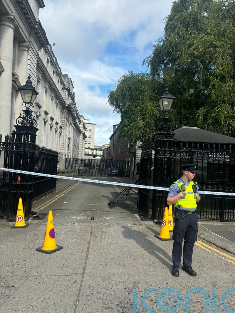Man arrested after gates at Government Buildings damaged in overnight van incident
