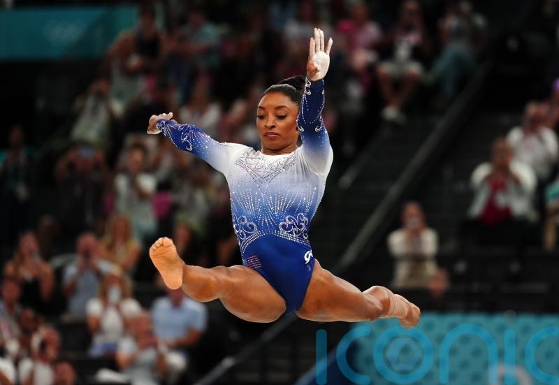 Simone Biles signs off in Paris with floor silver to add to her three golds