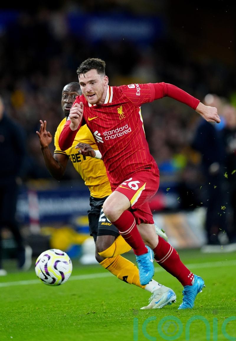 Arne Slot expects Liverpool&rsquo;s Andrew Robertson to be back in training on Monday