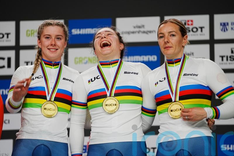 Great Britain storm to women&rsquo;s team sprint gold at Cycling World Championships