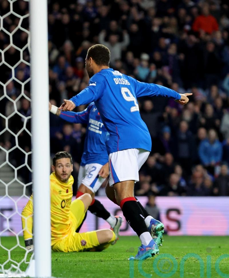 Cyriel Dessers scores once again as Rangers limp to victory against Hearts