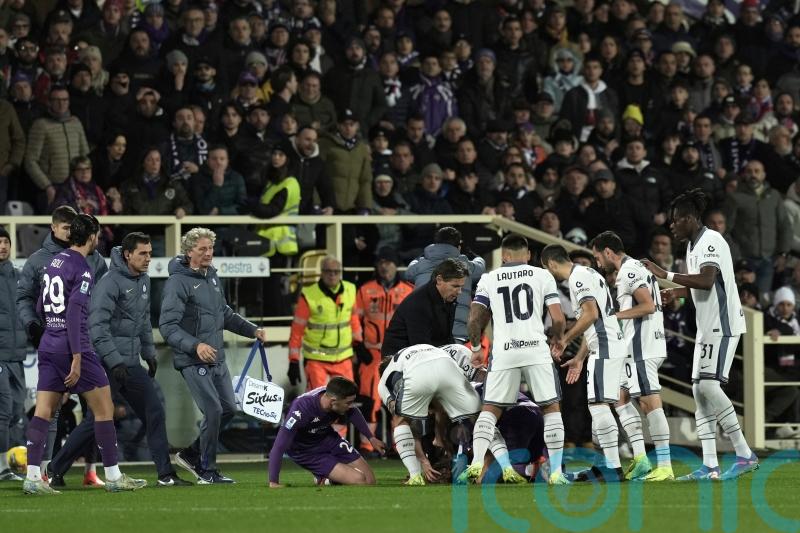 Fiorentina-Inter abandoned after midfielder Edoardo Bove collapses on pitch