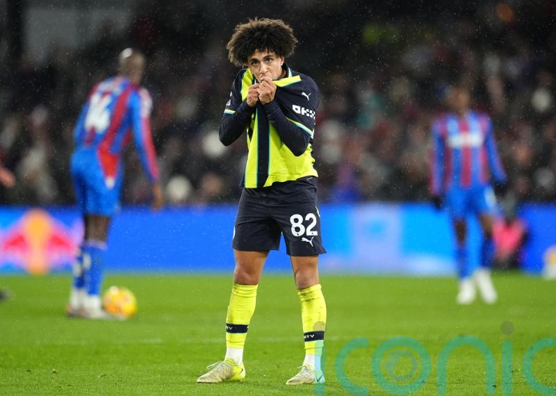 Rico Lewis scores equaliser before being sent off as Man City held by Palace
