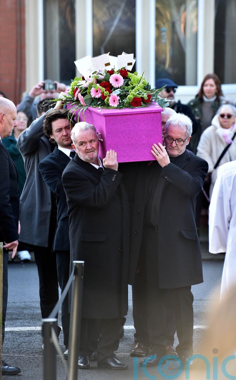 Linda Nolan funeral features pink sparkly coffin as sisters lead mourners