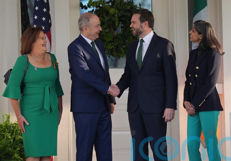 Irish premier greeted by JD Vance at vice president&rsquo;s residence