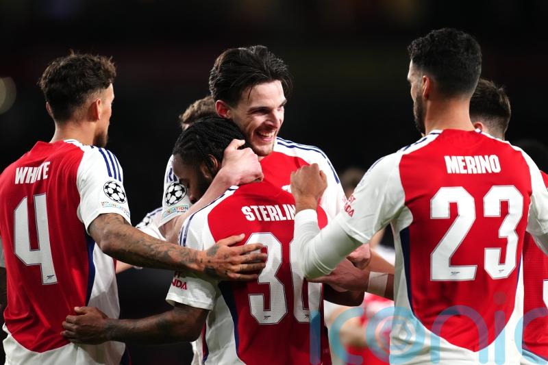 Oleksandr Zinchenko and Declan Rice on target in Arsenal&rsquo;s draw with PSV