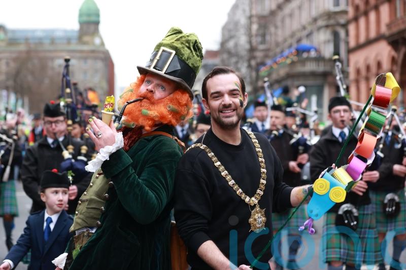Thousands line streets of Belfast for colourful St Patrick&rsquo;s Day parade