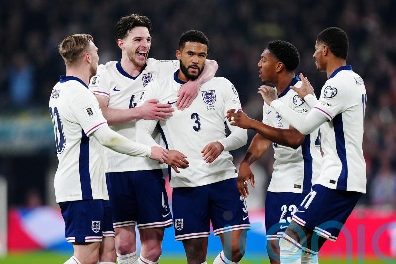 Reece James&rsquo; fabulous free-kick sets England on course for victory over Latvia