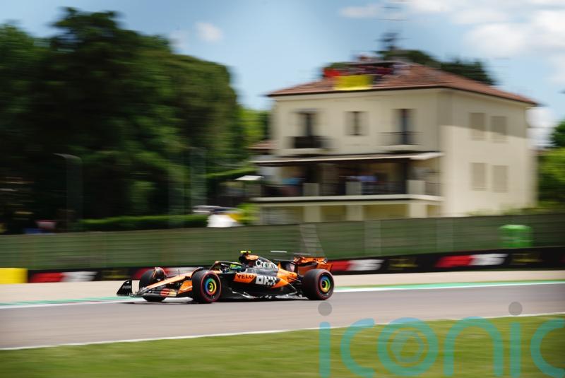 Lando Norris ahead of Oscar Piastri in Emilia Romagna Grand Prix final practice