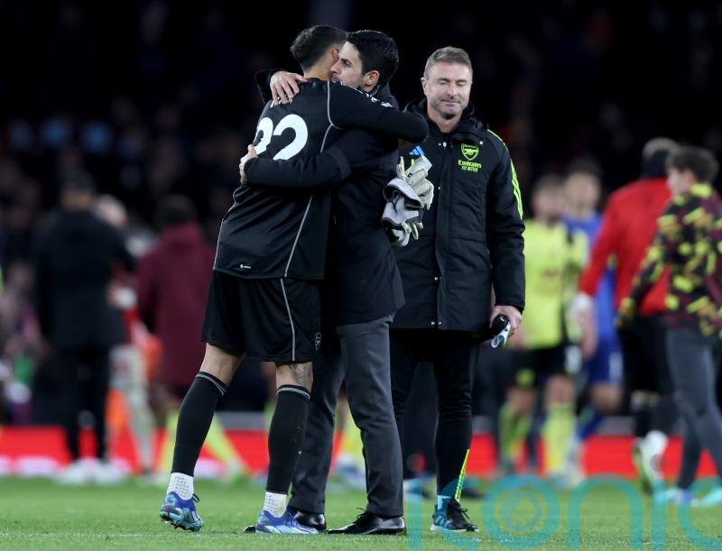 Mikel Arteta says Arsenal motivated to help David Raya win Golden Glove