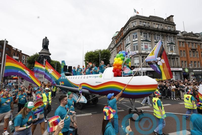 Dublin awash with colour as tens of thousands take part in Pride parade