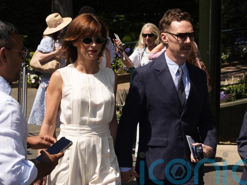 Benedict Cumberbatch and Dame Anna Wintour attend Wimbledon