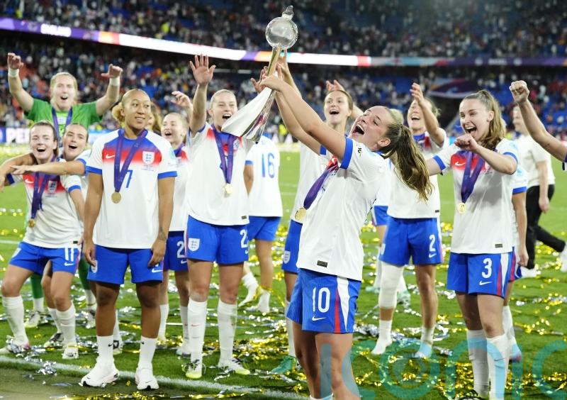 King urges Lionesses to target World Cup glory after &lsquo;great pride&rsquo; of Euros win