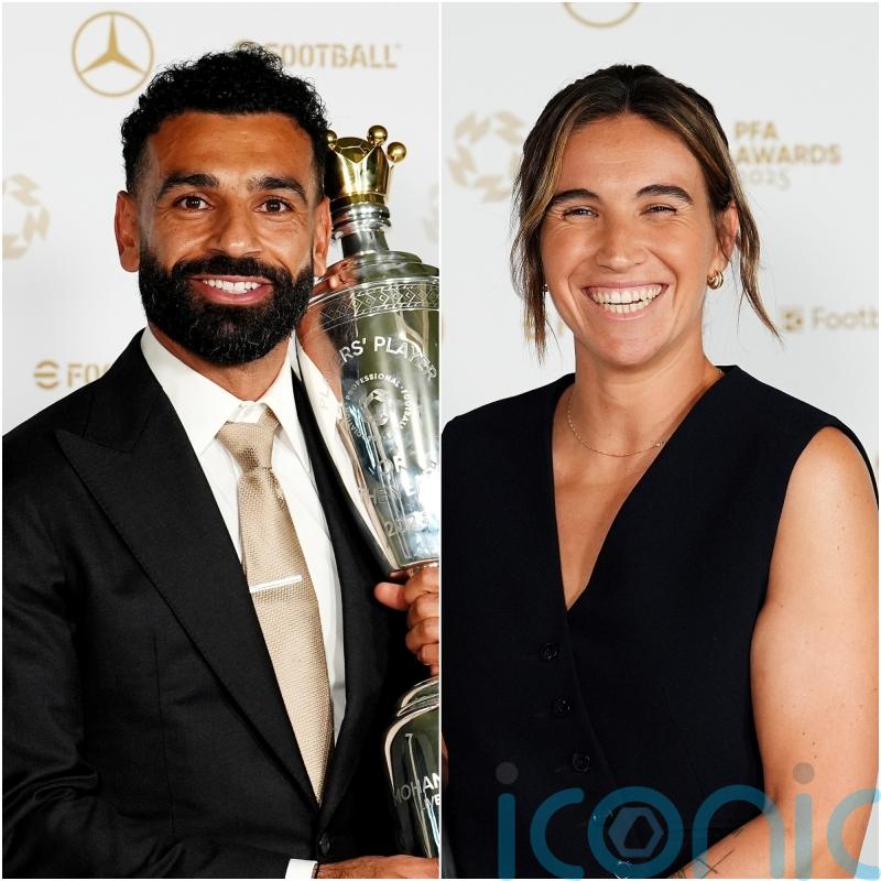 Mohamed Salah and Mariona Caldentey named PFA players of year