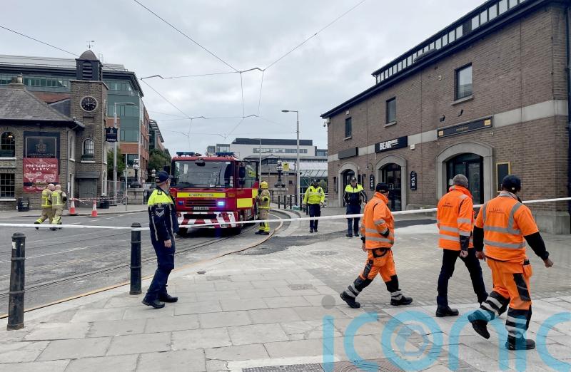 Luas services to Docklands paused for at least a week after gas fire