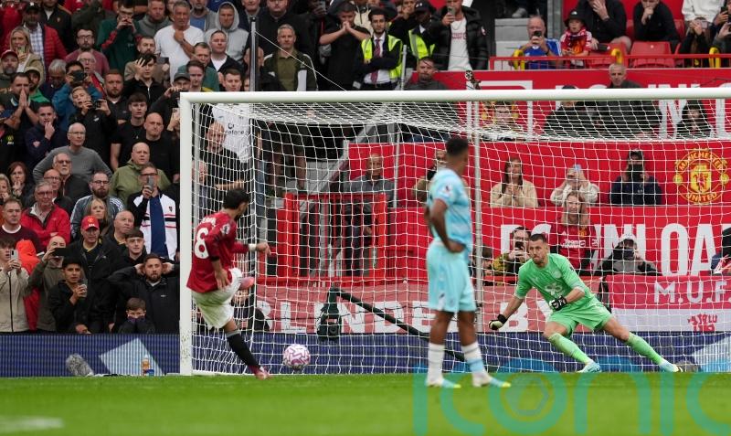 Man Utd rescued by added-time Bruno Fernandes penalty in victory over Burnley